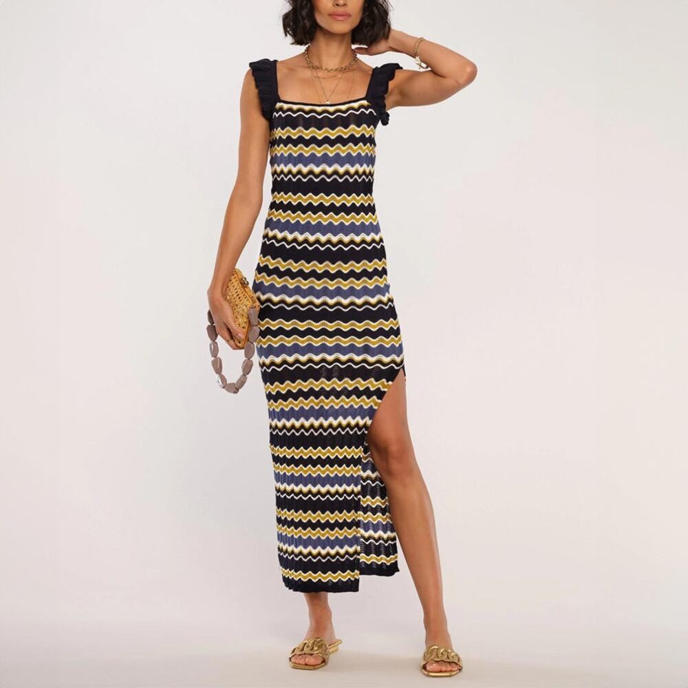 Heartloom Bennet Chevron Knit Maxi Dress NWT New Size XS